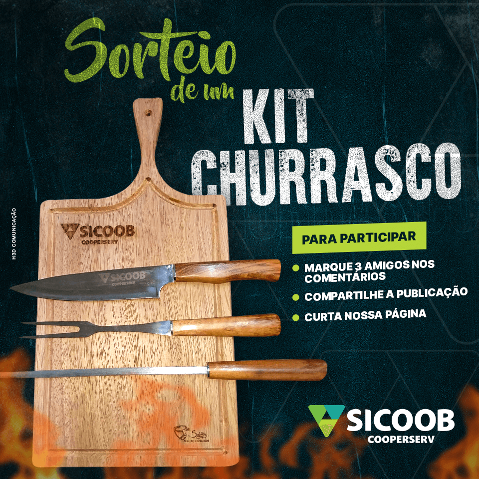 Sorteio de um Kit Churrasco